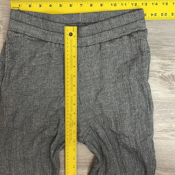 Comfy USA Heather Gray Elastic Waist Pull On Cropped Pants Size XS - Picture 8 of 12